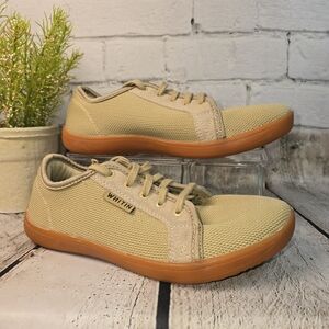 WHITIN WOMENS WIDE MINIMALIST BAREFOOT SHOE ZERO DROP SOLE TAN EURO 39 US 8.5